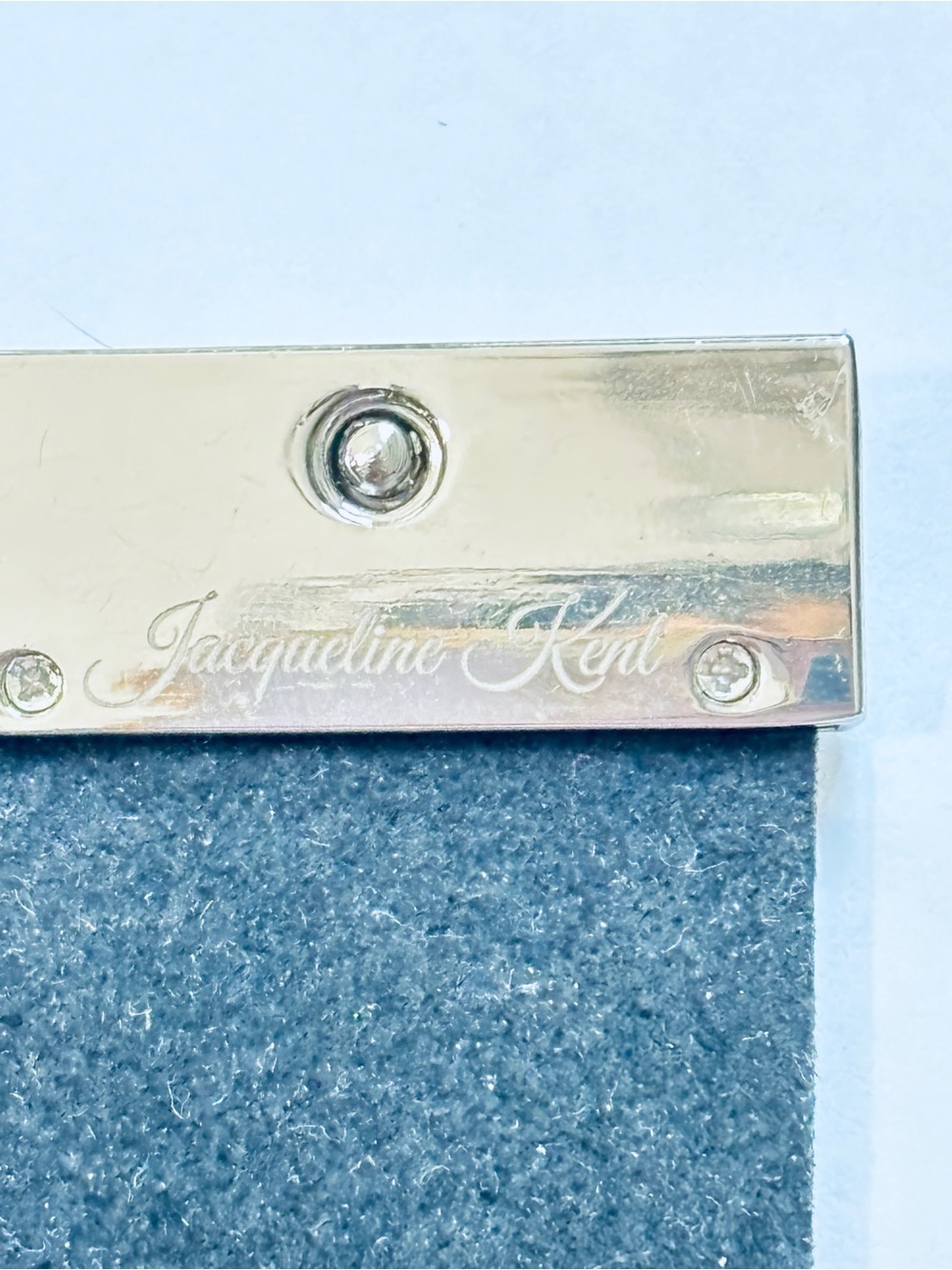Jacqueline Kent Pink AB Rhinestone Wide Cuff Bracelet Silver Tone Statement 7.5” - Picture 7 of 12